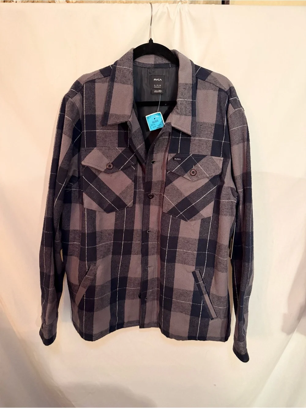 RVCA lightweight plaid